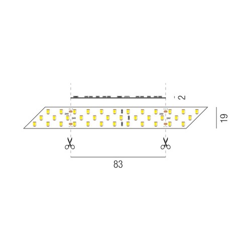 69400/250-SWW Leuchtwurm LED   BELTS   24V   IP33   CRI80 24VDC/superwarmweiß  Produktbild Additional View 1 L