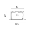 69760/250-ALU Leuchtwurm LED    PROFIL   X PLORE   Einbau Aluminium eloxiert/Abd Produktbild Additional View 1 S