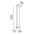 84957/100-A Leuchtwurm POL     BOREAS   Down Downlight/anthrazit/Glas klar B110 Produktbild Additional View 1 S