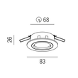 MY-6800-WS/BOX Leuchtwurm NV EINBAUSTRAHLER   50er BOX rund/schwenkb Produktbild Additional View 1 S