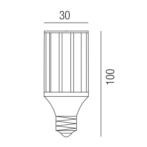 MY-KORNE27-6W-SWW Leuchtwurm LED    KORN LAMPE E27 Epistar 6W 590 Lumen/41 Diode Produktbild Additional View 1 L