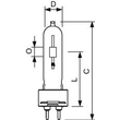 871150019927015 Philips Lampen MASTERC CDM T 70W/942 G12 1CT/12 Produktbild Additional View 1 S