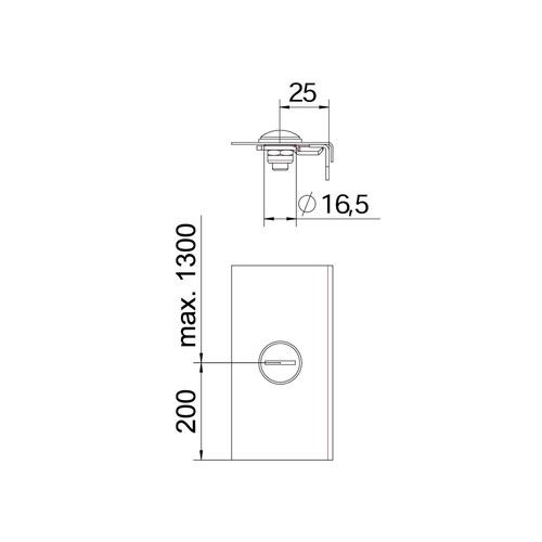 6065317 Obo AZDR 100 VA4301 Drehriegel für BKK u. AZ einseitig   Edelstahl, ro Produktbild Additional View 1 L