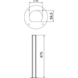 6290091 Obo ISSRHSM45EL Installationssäule Boden 70x670  Alumin Produktbild Additional View 1 S