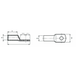 183302 Cimco Rohrkabelschuh CU-Verzinnt für feindrähtige Leiter 50qmm M12 Produktbild Additional View 1 S