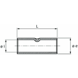 183703 Cimco Pressverbinder DIN46267 CU-Verzinnt 25qmm L=50mm Produktbild Additional View 2 S