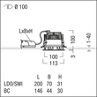 60815122 ZUMTOBEL PANOS EVO R100L 11W LED830 SM WH Produktbild Additional View 3 S