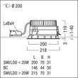 60815882 Zumtobel Panos EVO R200H 22W LED840 FAL WH Produktbild Additional View 3 S