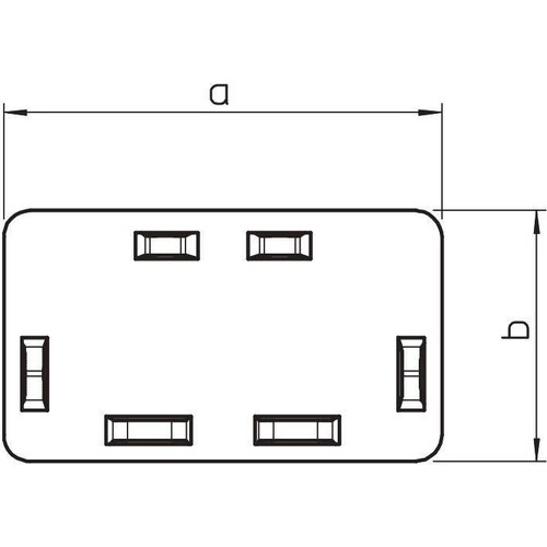 6193102 Obo WDK HE15030RW Endstück 15x30mm Polyvinylchlorid Produktbild Additional View 1 L