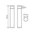EL10820007 Esylux BL ALV 20 018 830 ANT Pollerleuchte ALVA Produktbild Additional View 1 S