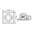 EP10451713 Esylux PD FLAT 360i/8 SW KNX quadratisch, weiß Produktbild Additional View 1 S