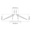 1755200100 Nobile C411 Einbaustrahler G4 Chrom-Matt Produktbild Additional View 3 S