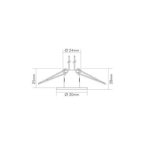 1755200100 Nobile C411 Einbaustrahler G4 Chrom-Matt Produktbild Additional View 3 L