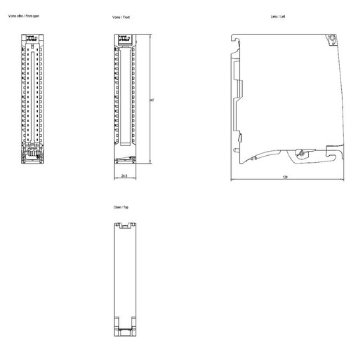 6ES7521-1BH10-0AA0 Siemens Simatic S7-1500, DIGITALEINGABEMODUL Produktbild Additional View 2 L