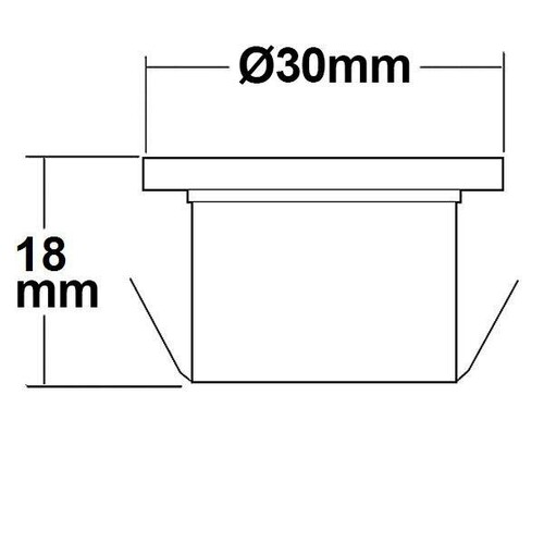 111406 Isoled LED Spot 1x3W 12V od.700mA 100° warmweiß Produktbild Additional View 2 L