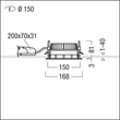 60815845 Zumtobel PANOS EVO R150L 16W LED840 WH WH Produktbild Additional View 3 S