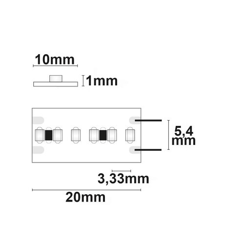 112709 Isoled LED CRI942-Flexband 24V 22W IP20 NW 1 Rolle = 5M Produktbild Additional View 2 L