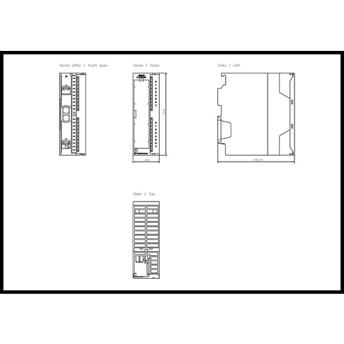 6ES7321-1BH10-0AA0 Siemens Simatic S7 300 SM321 Produktbild Additional View 1 L