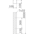 6062000 Obo BKRS 1010 FS Kabelrinne BKRS begehbar 100x100x3000 Stahl bandverzinkt Produktbild Additional View 1 S