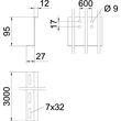 6062390 Obo TSG100Z BKRS FS Trennsteg Z Form, für BKS 100x2x3000 Stahl bandverz Produktbild Additional View 1 S