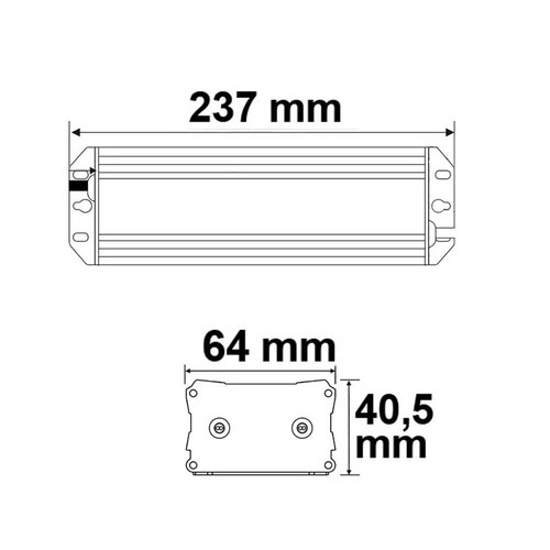 112481 Isoled Trafo 24V/DC 100W Dimmbar m.Phasenan-/abschnitt Produktbild Additional View 1 L