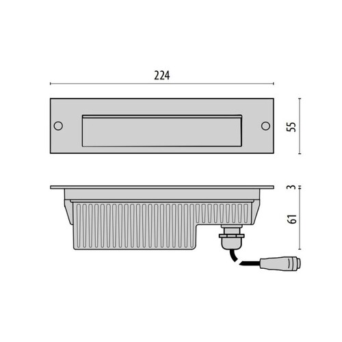 187-304116 Tecnico INSERT 1 EB LEUCHTE grau metallic matt  LED Produktbild Additional View 1 L