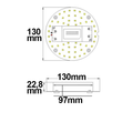 112351 Isoled Umrüstplatine 130mm, 9W mit Magnet ww Produktbild Additional View 1 S