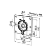 9763608 Somfy Antriebslager LT 60 Antriebe verzinkt auf Platte 100x100mm Produktbild