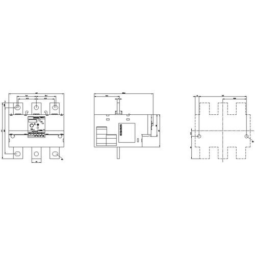 3RB2066-1MF2 Siemens Überlastrelais, 160-630A, Motorschutz, S10/S12, CLASS 1 Produktbild Additional View 3 L