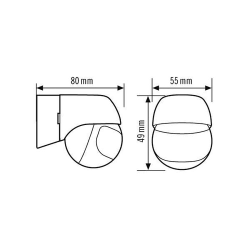 EM10055089 Esylux Bewegungsmelder 180° weiß Produktbild Additional View 1 L