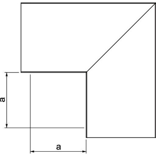 6248012 Obo LKM F60150FS Flachwinkel mit Oberteil 60x150mm Stahl bandverzinkt Produktbild Additional View 1 L