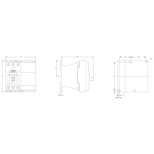 3RF3410-1BB06 Siemens Halbleiterschütz 3RF3, 3-ph. AC53 9,2A 48-600V/24V DC2-P Produktbild Additional View 3 L