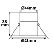 111994 Isoled LED Einbaustrahler 3W 45° Produktbild Additional View 2 S