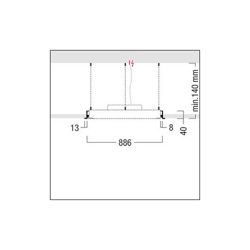 42184857 Zumtobel Onda2 E D870 LED8000-840 Produktbild Additional View 1 L