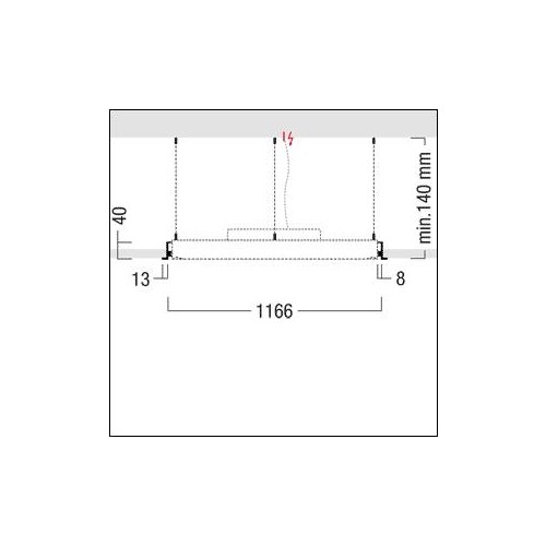 42184858 Zumtobel Onda2 E D1150 LED1400-840 Produktbild Additional View 1 L