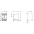 3RH2122-2AP60 Siemens Hilfsschütz, 2S+2Ö, AC 220V/50Hz, 240V/60Hz, S00, Fe Produktbild Additional View 3 S