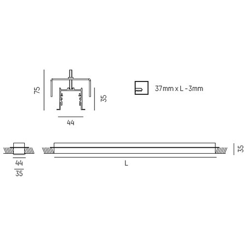 577-128leer Tecnico RIDE AB LEERPROFIL 2000MM ALU ELOXIERT alu eloxiert Produktbild Additional View 1 L