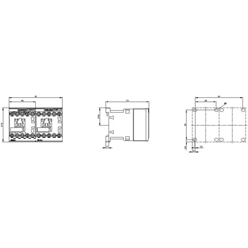 3RH2440-1BG40 Siemens Hilfsschütz, 4S, DC 125V, S00, Schraubanschluss Produktbild Additional View 3 L