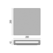 187-303750 Tecnico MIMIK 20 FLAT B WL grau metallic matt  LED Produktbild Additional View 1 S