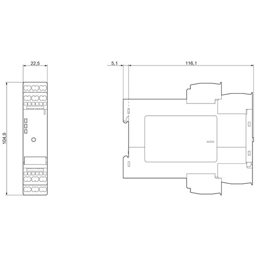 3RK1901-1DG12-1AA0 Siemens AS-Interface Datenentkoppl. 1x 4A Feder AS-Interface Produktbild Additional View 3 L