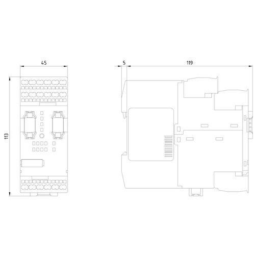 3RK3111-2AA10 Siemens SIRIUS, Zentralmodul 3RK3 basic für modulares S Produktbild Additional View 3 L