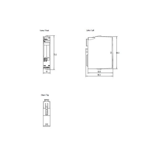 6ES7134-6JD00-0CA1 Siemens ET 200SP, AI 4XRTD/TC 2 /3 /4 WIRE HF Produktbild Additional View 2 L