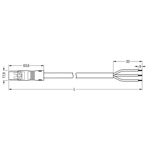 891-8993/205-305 Wago Anschlussleitung Produktbild Additional View 1 L