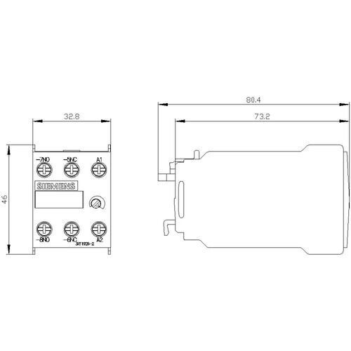 3RT1926-2EC31 Siemens Hilfsschalter Zeitbereich 5-100s, AC100-127V Produktbild Additional View 3 L