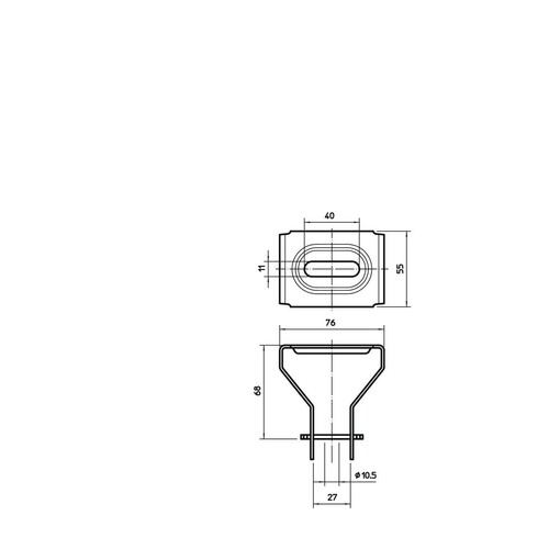 6356055 Obo DBV FS Deckenbügel variabel Stahl bandverzinkt Produktbild Additional View 1 L