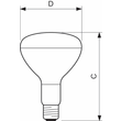 12659725 Philips Lampen R125 IR 375W E27 230 250V CL 1CT/10 Produktbild Additional View 1 S