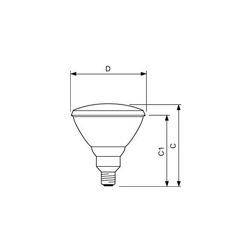 60053015 Philips Lampen PAR38 IR 175W E27 230V Red 1CT/12 Produktbild Additional View 1 L