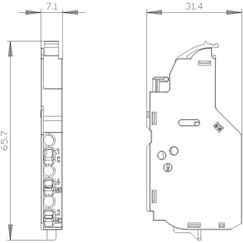 3VA9988-0AB13 Siemens AUSGELOEST MELDESCHALTER / TYP HQ_EL Produktbild Additional View 2 L