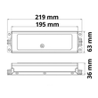 112713 ISOLED LED Trafo 0-150W 24V/DC 1-10V dimmbar IP67 219x63x36mm Produktbild Additional View 1 S