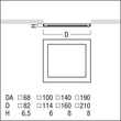 60800783 Zumtobel PANOS INF/EVO IP54 GLAS CLEAR Q100 WH Produktbild Additional View 1 S